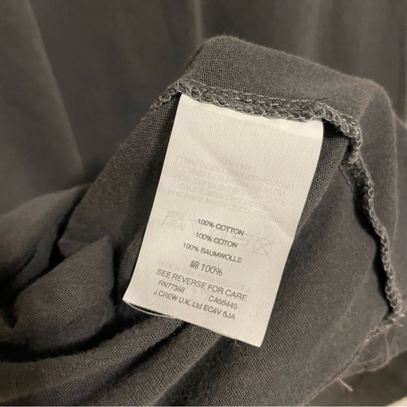 J. Crew T-Shirt Dress with Pocket in Charcoal Gray - Picture 6 of 7